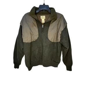Beretta Green Wool Pullover Lined Shooting Hunting Sweater Men's XXL